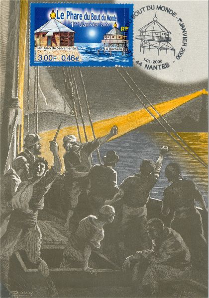 Carte 1er jour du timbre du phare du bout du monde