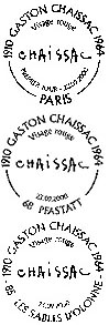 Oblitération 1er jour du timbre de Gaston Chaissac