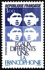 Image du timbre La Francophonieégaux - différents - unis