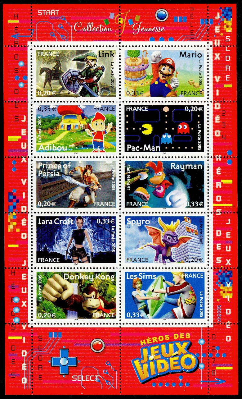 Image du timbre Héros des jeux video