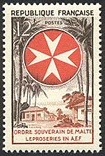 Image du timbre Ordre Souverain de Malte-Léproseries en A.E.F.