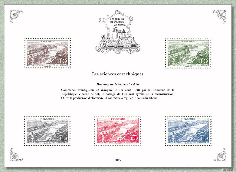 Image du timbre Barrage de Génissiat - Ain