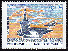 Image du timbre Porte-avions Charles de Gaulle
