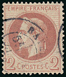Image du timbre Napoléon III 2 c rouge-brun type II