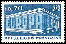 EUROPA C.E.P.T. 0,70F<br>1959-1969