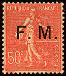 Image du timbre Semeuse lignée 50c rouge