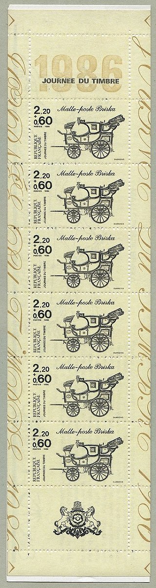 Image du timbre Le carnet de la  malle-poste Briska