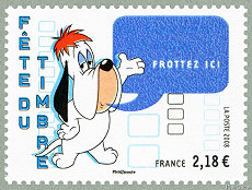 Image du timbre Droopy - timbre à frotter