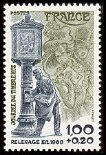 Journée du timbre 1978<BR>Relevage en 1900