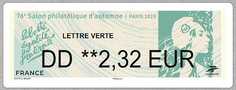 Image du timbre Marianne de l'Avenir pour lettre verte de 100g
