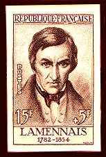 Image du timbre Félicité Robert de Lamennais 1782-1854 (non dentelé)