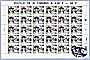 La feuille de 30 timbres de 1994  de Georges Simenon