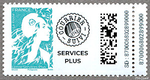 Image du timbre Lettre verte courrier suivi Service Plus