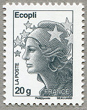 Image du timbre Ecopli 20g France gris