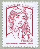 Image du timbre Marianne de Ciappa et Kawena-Lettre prioritaire jusqu'à 20g