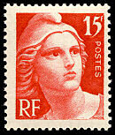 Marianne de Gandon 15F rouge