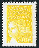 Marianne de Luquet 0,01 €  jaune
