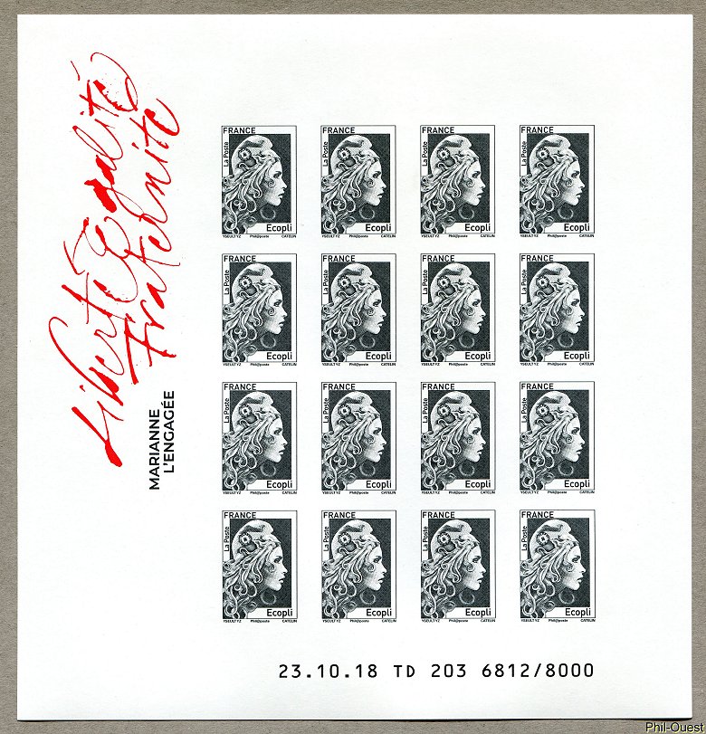 Image du timbre Marianne pour écoplis