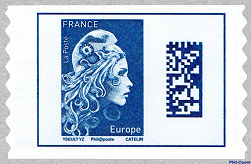Image du timbre Marianne d'Yseult Digan-Lettre prioritaire  autoadhésive   pour l'Europe jusqu'à 20g
