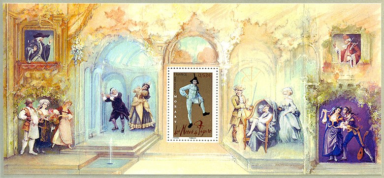 Souvenir philatélique Les Noces de Figaro - 1786
   