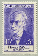 Image du timbre Maurice Ravel 1875-1937