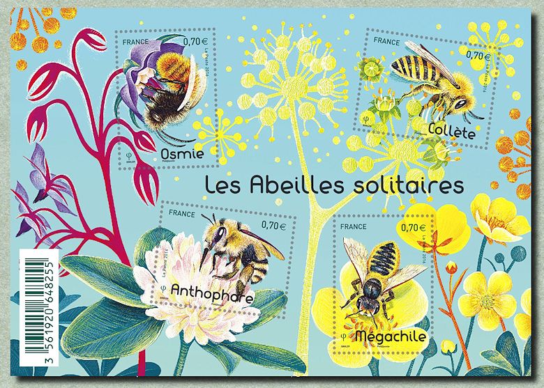 Image du timbre Les abeilles solitaires