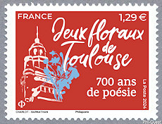 Image du timbre Jeux floraux de Toulouse
-700 ans de poésie