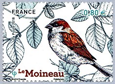 Image du timbre Le moineau