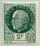 Image du timbre Maréchal Pétain, type Bersier, 2 F vert