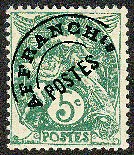 Image du timbre Type Blanc 5c vert préoblitéré