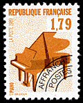 Image du timbre Le piano 1 F 79