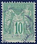 Image du timbre Groupe «Paix et Commerce»Type Sage 10c vert