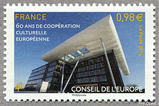 Image du timbre 60 ans de coopération culturelle européènne