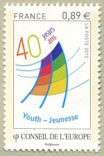 Image du timbre 40 ans Jeunesse -  40 years Youth
