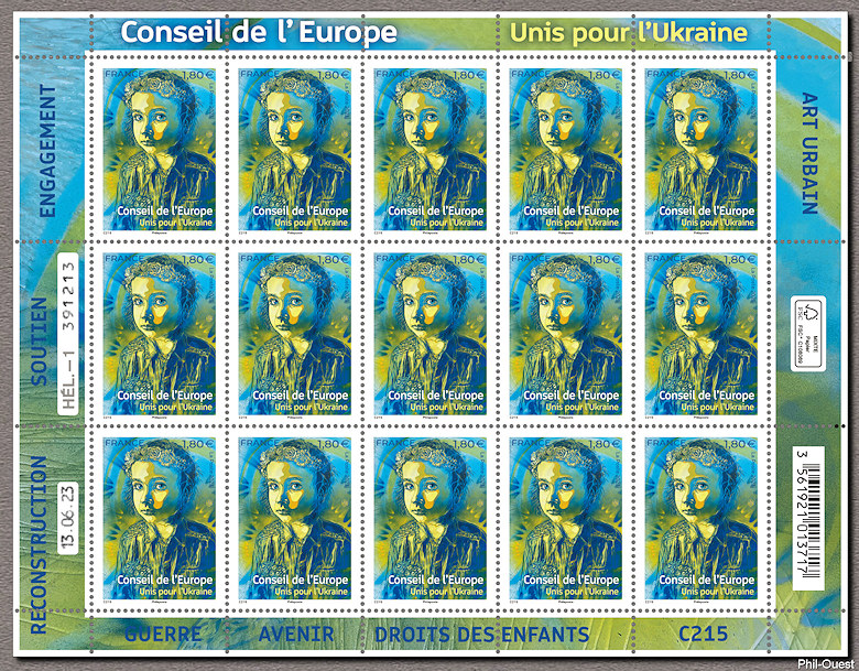 Image du timbre Conseil de l'Europe - Unis pour l'Ukraine