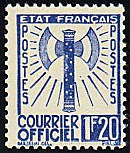 Image du timbre Courrier officiel 1 F 20