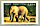 Le timbre UNESCO de  2012 de l'éléphant d'Afrique