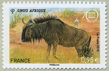 Image du timbre Gnou Afrique