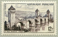 Image du timbre Cahors - Le pont Valentré