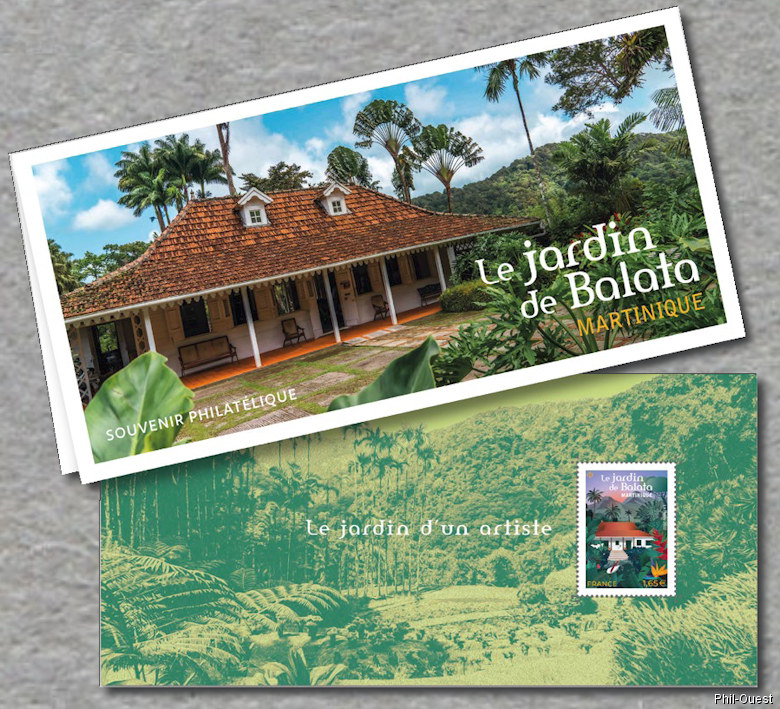 Image du timbre Le souvenir philatélique du jardin de Balata - Martinique