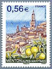 Image du timbre Menton - Alpes-Maritimes
