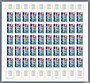 La feuille de 50 timbres de Morlaix 1967