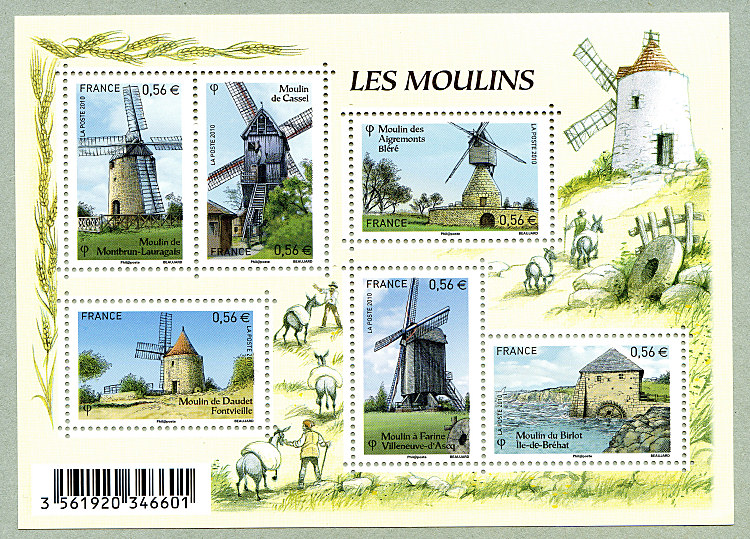 Image du timbre Les Moulins