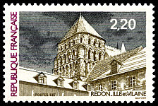 Redon<BR>La tour centrale de l´Abbatiale St Sauveur (XII<sup>e</sup> siècle)