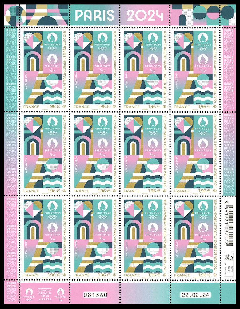 Image du timbre Jeux Olympiques et Paralympiques de PARIS 2024