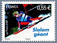 Image du timbre Slalom géant