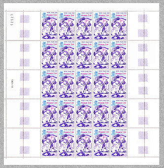 Sport pour tous - Feuille de 25 timbres
