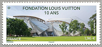 Image du timbre Fondation Louis Vuitton 10 ans