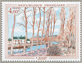 150 ans de l´Impressionnisme 1874-2024 <br /> «Canal du Loing» d´Alfred Sisley