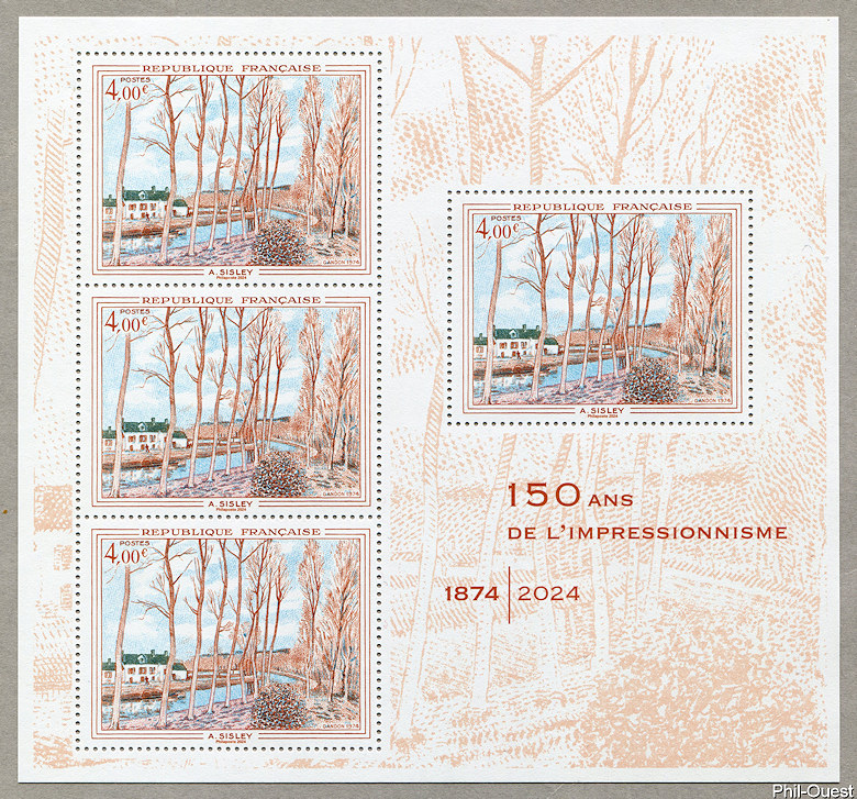 Image du timbre 150 ans de l’Impressionnisme 1874-2024
-
«Canal du Loing» d’Alfred Sisley
